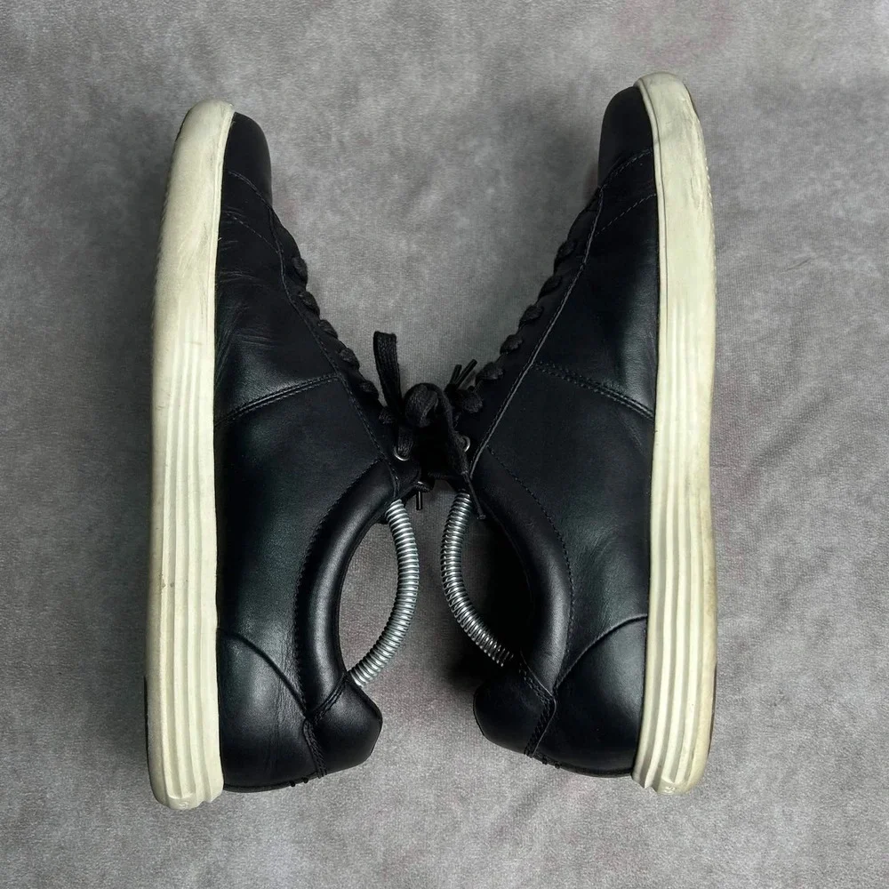 Cole Haan Mens Grand Crosscourt II Black Leather Sneakers C32499 Size 10.5 M